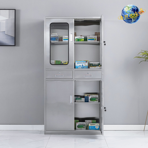 304 ארון מכשיר רפואי נירוסטה לאחסון סטרילי בית ספר שיניים סדנת בית ספר מרפאת או שימוש במחסן - Product Image 4