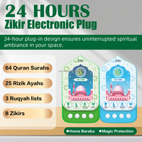 ZIKI TIME ZK-811 NOUVEAU Adaptateur Audio Islamique Plug-in pour Lecture Automatique 24h du Coran, Ruqyah et Zikir, Haut-parleur Coran et Hadith avec LED