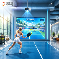 Simulador de Pickleball AR Multijugador, Juego de Proyección Interactiva para Interiores con Estadísticas de Datos para Instalaciones Deportivas Comerciales