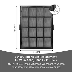 Winix <b>Air</b> <b>Purifier</b> Filter 114190 HEPA Replacement Cartridge for U300 9500 Household Use - Product Image 4