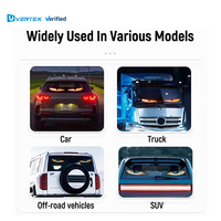 Layar Panel LED Fleksibel Vertex P10 Programmable Devil Eye Light Soft Screen IP65 Tahan Air 12V RGB HDR10 untuk Mobil