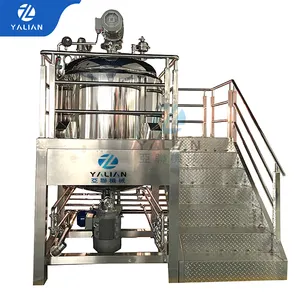 YaLian agitado biorreactor cosméticos homogeneizador mezclador 100 L Acero inoxidable calefacción eléctrica tanque de mezcla