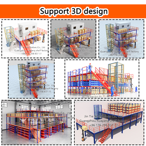 Mezzanine d'entrepôt <span class=keywords><strong>2</strong></span> étages 6 niveaux de stockage 600kg à 2800kg 1300kg m² - Product Image 2