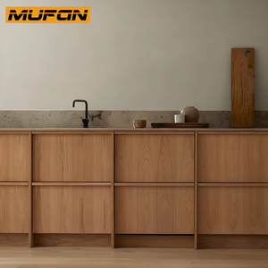 Gabinetes de cocina de estilo japonés de madera maciza de roble blanco, Muebles personalizados, juegos completos, gabinetes de cocina, diseños gratuitos - Product Image 3