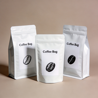 Sachets d'emballage personnalisés pour café et thé avec valve unidirectionnelle et fermeture éclair refermable, sachets autoportants pour grains/sachets de thé