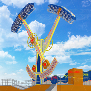 Atracción de Feria Personalizada, Remolque Portátil <span class=keywords><strong>Kamikaze</strong></span> Rides, Popular Atracción Giratoria de Doble Brazo Ranger Skymaster - Product Image 2