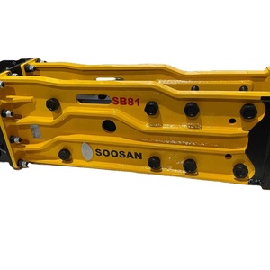 เครื่องตัดไฮดรอลิก soosan SB81แบบเปิดด้านบนเหมาะสำหรับรถขุดหนัก18-26ตันสำหรับขุดและรื้อถอน - Product Image 1