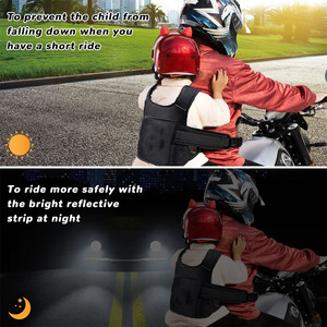 Harnais de sécurité moto pour enfant avec bandes réfléchissantes, sac de transport et gilet de sécurité pour tout-petit - Product Image 6