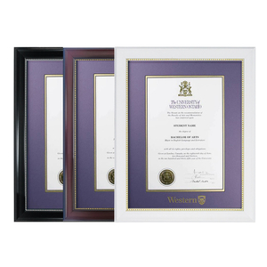 Bán buôn A4 PS tài liệu bằng tốt nghiệp khung trắng đen Burgundy 8.5x11 tốt nghiệp bằng khung biểu tượng tùy chỉnh - Product Image 3