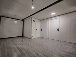 บ้านคอนเทนเนอร์หลังคาแบนแบบขยายได้ทันสมัย บ้านสำเร็จรูปขนาดเล็กพร้อมห้องนอน 2 ห้องและห้องน้ำ บ้านสวน - Product Image 5