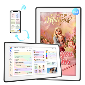 Écran LCD IPS 15,6 pouces 1920x1080, calendrier numérique 32 Go, calendrier électronique intelligent WiFi, planificateur familial hebdomadaire et mensuel interactif - Product Image 1
