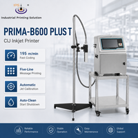 PRIMA-B600 PLUS T Ruby Nozzle Continuous Inkjet Printer untuk Kode yang Jelas pada Produk Kaca dan Logam
