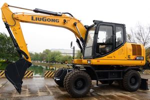 Prix d'usine, excavatrice sur pneus hydraulique de 15 tonnes Liugong W915E avec accessoires de brise-roche - Product Image 6