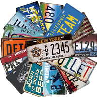 Plaque d'immatriculation de voiture vierge couleurs moto américaine Sublimation plaque d'immatriculation de voiture en aluminium pour la gravure