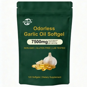 Gélules d'huile d'ail vieillie Halal en gros OEM ODM, complément alimentaire naturel sans odeur - Product Image 1