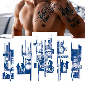 <span class=keywords><strong>Tatuajes</strong></span> Temporales de Papel Resistentes al Agua de Larga Duración (2 Semanas) para la Cara, Uso Familiar en el Hogar, Diseño de Dragón Kirin para Adultos, Hombres y Niños - Product Image 1