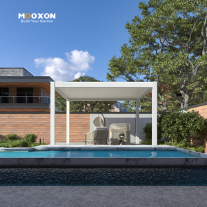 Mooxon Pergola moderne en aluminium Gazebo extérieur en aluminium Toit pergola persienne motorisée Skypoly Structure de <span class=keywords><strong>jardin</strong></span> étanche - Product Image 6