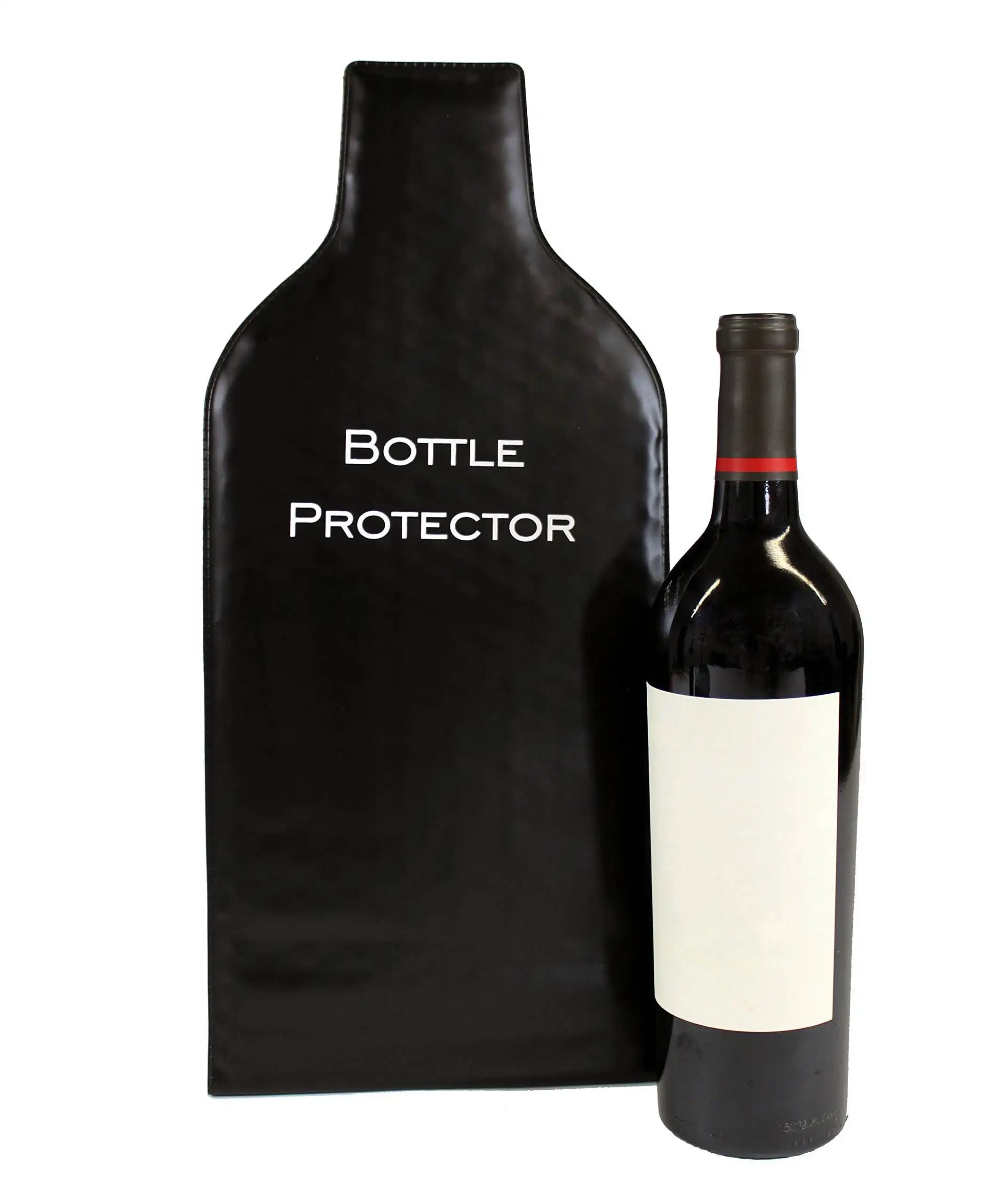 Transparent PVC Leakproof Wine Beer Champagne Bucket Drink Bottle Cooler Chiller Foldable Carrier Wine Bottle Protector
