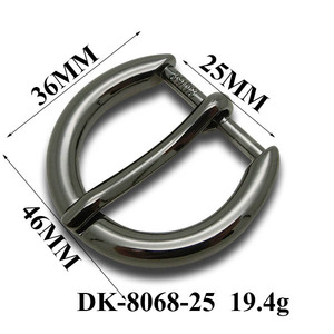 Boucle en alliage de zinc en forme de <span class=keywords><strong>D</strong></span> de 25 mm, vente en gros de quincaillerie métallique pour articles en cuir, sangles de sacs, accessoires - Product Image 2