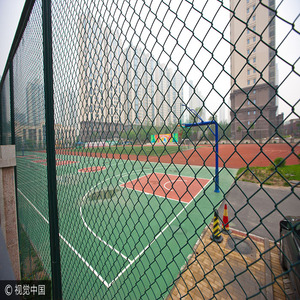 Cerca de PVC Verde de Fácil Instalación, Malla de Alambre sin Nudos para Canchas de Tenis, Cercas Deportivas Escolares - Product Image 4
