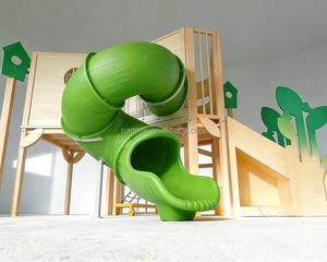 Equipo de juegos interior comercial de madera con temática de <span class=keywords><strong>casa</strong></span> <span class=keywords><strong>del</strong></span> árbol, sensorial, con tobogán y casita de juegos para niños, para cafeterías de juegos, centros comerciales y guarderías - Product Image 2