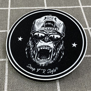 Parches de Tela Personalizados con Diseño de <span class=keywords><strong>Gorila</strong></span> Estilo Hiphop, Impresos por Sublimación, para Gorras y Prendas - Product Image 2