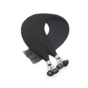 ผมต่อแบบ I-Tip คุณภาพสูง K.swigs Indian Remy เกรด 8A 10A 12A ผมแท้ธรรมชาติ สีดำธรรมชาติ 100% ไม่ผ่านการแปรรูป - Product Image 3