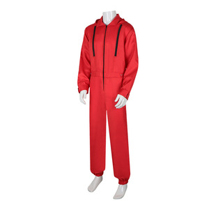 Combinaison rouge en papier avec gants pour Halloween, costume de cosplay - Product Image 4