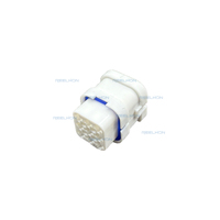 Conectores de Carcasa de Enchufe Automotriz de 9 Pines de Latón y Nylon 7091A-1.8-21, Resistentes al Agua