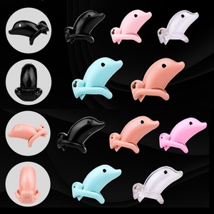 Cage de chasteté en résine pour homme, style mode, avec verrou de chasteté, cage à pénis anti-éjaculation, jouets sexuels SM pour homme, vente en gros - Product Image 1