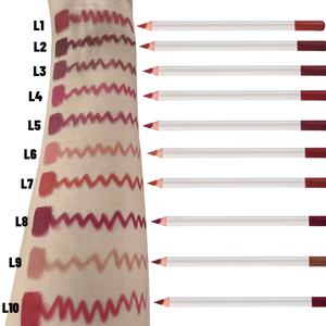 Crayon à lèvres en bois végétalien personnalisé avec votre logo, haute pigmentation, longue tenue, waterproof, crème nude, maquillage, marque privée - Product Image 4
