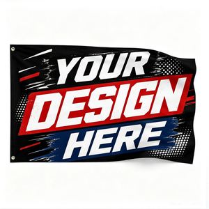 Banderas de Alta Calidad de 3x5 con Logotipo Impreso para Publicidad Comercial en Interiores, Eventos, Bandera Personalizada para Exteriores - Product Image 1