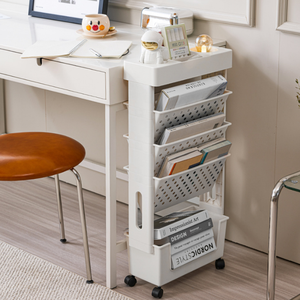 رفوف تخزين متعددة الطبقات منظمة تخزين وتقديم مستلزمات كتاب مدرسي - Product Image 5