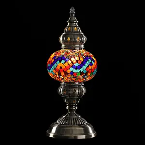 Evershining Hign Kwaliteit Turkse Marokkaanse Handgemaakte Mozaïek Tafel Bureau Nachtkastje Stemming Accent Night Lamp