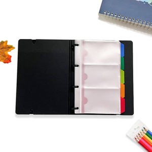 <span class=keywords><strong>Porte</strong></span>-cartes de visite portable personnalisable en PP avec 5 onglets indexés colorés pour le rangement des cartes de crédit - Product Image 5