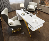 Console antique en marbre blanc, nouveau design, bureau de direction
