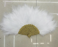 Hotsale coloré plume ventilateur main tenir ventilateur plume panaches ventilateur pour mariage fête danse Performance artisanat