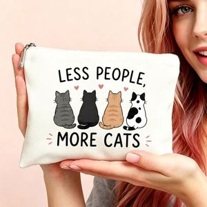 Bolsa de Regalo para Mujer, Bolsa de Cosméticos con Diseño de Gatos, Regalos Ideales para Mamá, Hijas y Amigas, Perfecta para Viajes y Cumpleaños - Product Image 4