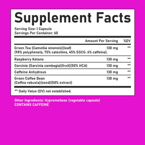 OEM ODM Burn Boost Capsules with Raspberry Ketone Supercharge <b>Your</b> Metabolism Energy Curb Cravings Green Tea Burn Boost Capsules - Product Image 2