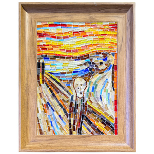 Puzzle mosaïque fait main DIY, série de peintures mondiales célèbres, emballage en boîte rectangulaire blanche, ornements faits maison, cadre photo A4 à suspendre - Product Image 5