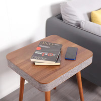HANYEE Offre Spéciale meuble professionnel sans fil, Table d'appoint intelligente, Simple, en bois massif, haut-parleur à dents bleues, Table basse
