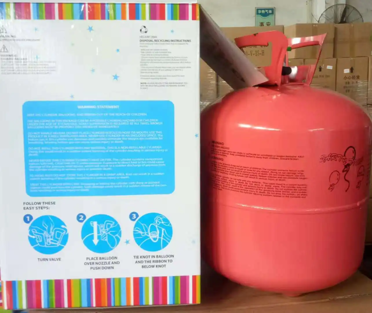 Wholesale 7.5L/13.6L/22.4L 30P/50P Balloon Helium Gas Cylinder tank for balloons