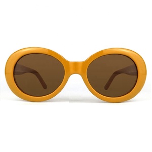 Promoción gafas barato ligero amarillo oval vintage gafas de sol 2019 - Product Image 2