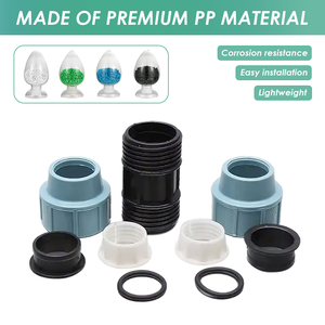 Pn16メスねじ160mm 32mm,灌漑プラスチッククイックコネクトPp圧縮水パイプ継手カップリング - Product Image 3