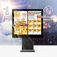Écran publicitaire numérique LCD ultra-large à affichage unique pour magasin de détail et ascenseur