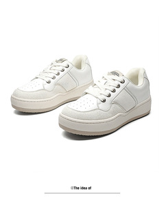 Mocassins classiques respirants à lacets et semelles épaisses, style hamburger polyvalent, pour hommes et femmes - Product Image 1