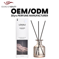 Diffuseur de parfum LOVALI, flacon luxueux, parfum apaisant au bois de santal, parfum frais longue durée, 120 ml, désodorisant d'air