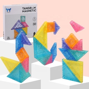 Manufacturer's Hot Sales 3D <strong>Puzzle</strong>-Creative Design Colorful Plastic Magnetic <strong>Tiles</strong> Early Educational Challenge IQ <strong>Tangram</strong> <strong>Puzzle</strong> - Product Image 5