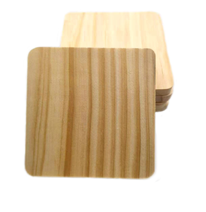 Planche de bois artisanale carrée de décoration de copeaux de pin vente en gros - Product Image 2