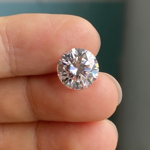 Mèche synthétique brillante, lancanite rond très blanc, prix de gros, 1 chariot, momanite rond de 6.5mm - Product Image 3